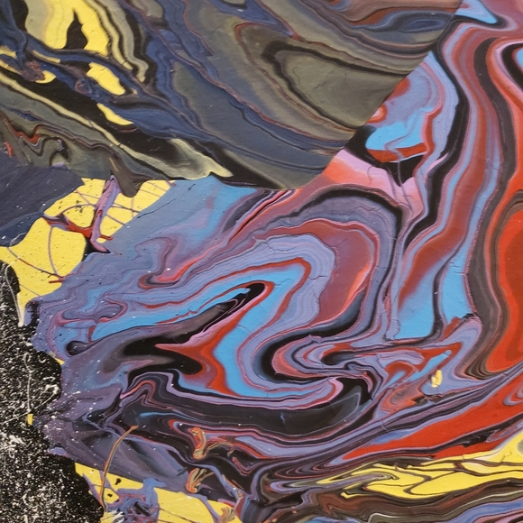 Original Abstract painting.Title: CAT - Picture 3 of 4